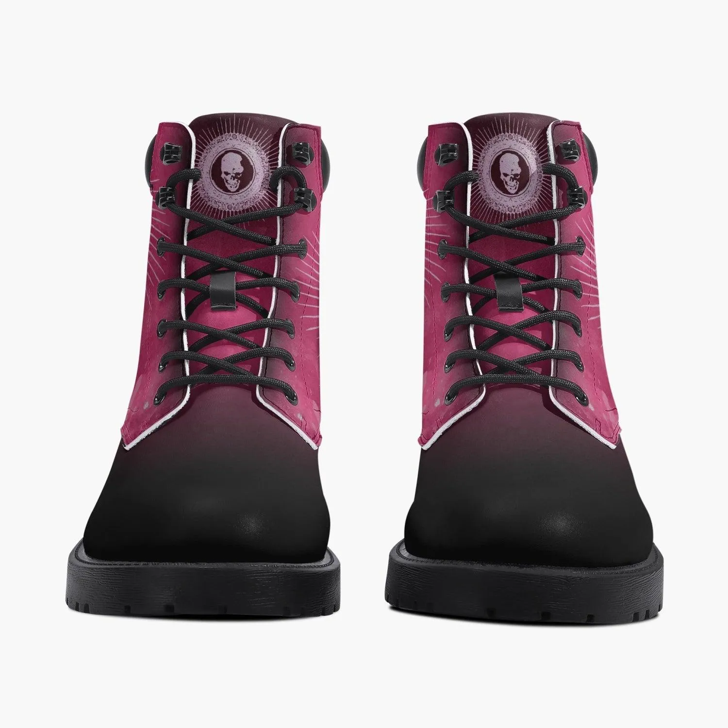 Death Note Misa Pink Black Boots Anime Shoes